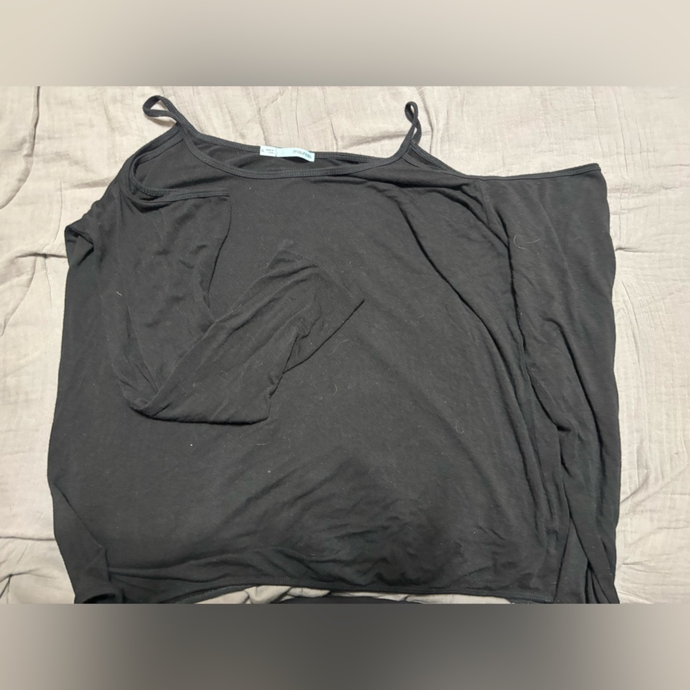 Elegant Black off the shoulder Women's Top